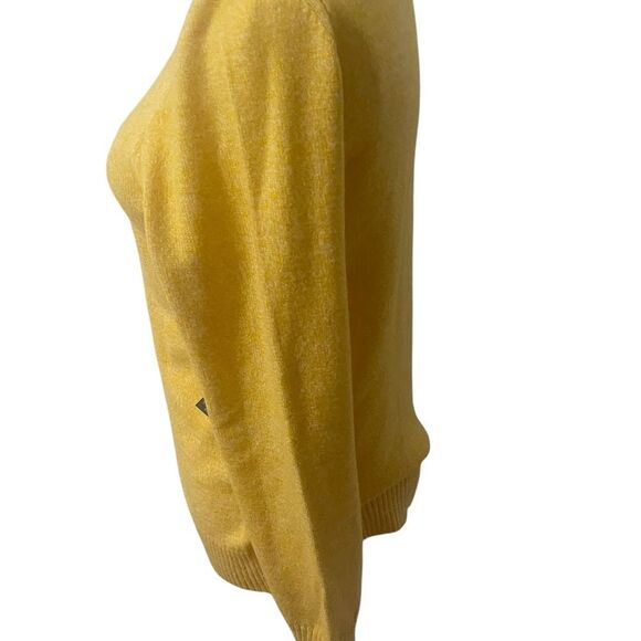 US. POLO ASSN. MARLED CREW NECK SWEATER YELLOW EMBROIDERED LOGO SIZE SMALL NEW - Picture 6 of 16